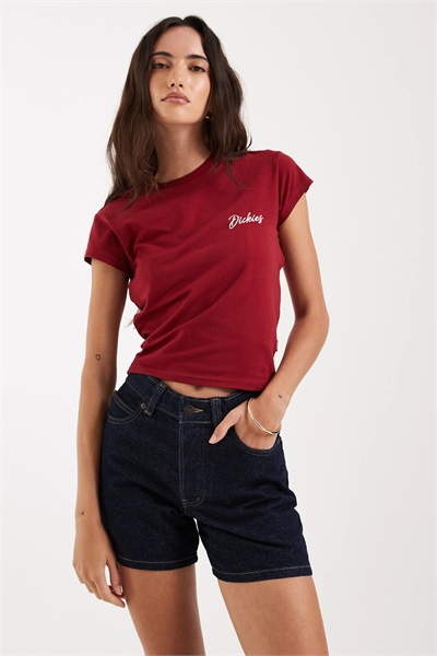 Джинсовые шорты с высокой талией длиной 5 дюймов артикул 154606360