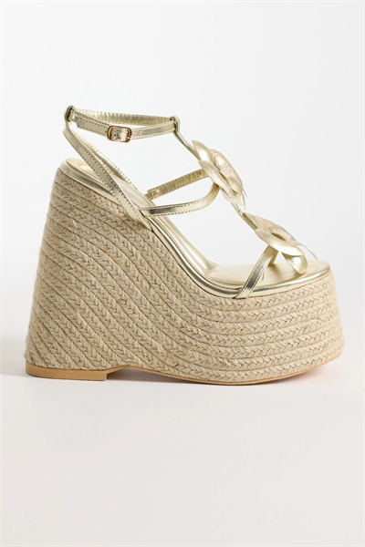 Сандалии Barossa на танкетке в стиле эспадрильи артикул 151637290