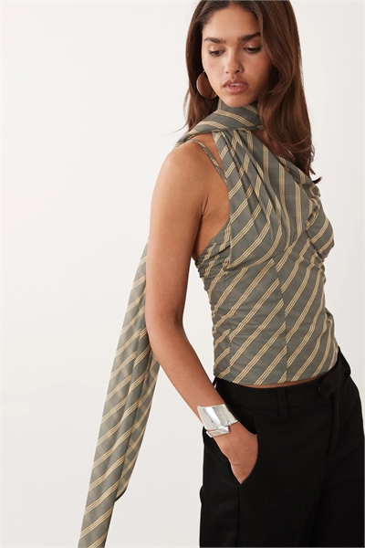 Топ-накидка из эластичного шифона артикул 155705057