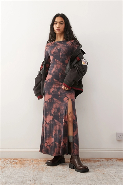 X Макси-платье в стиле «Очень странные дела» с разрезом артикул 152233742