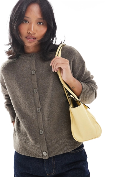 Кардиган с круглым вырезом артикул 150146410