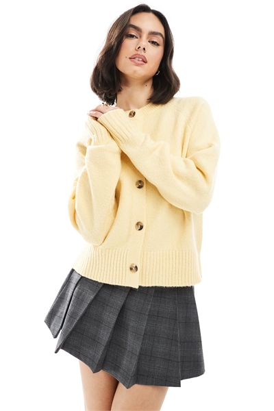 Кардиган с круглым вырезом артикул 142658586