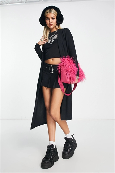 Легкий кардиган с удлиненным кроем артикул 125048748