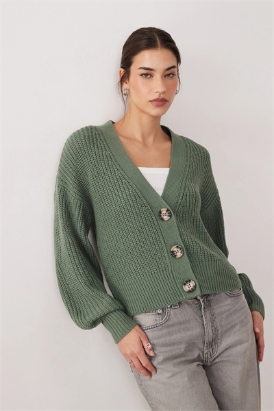 Кардиган свободного кроя с длинными рукавами артикул 154034861