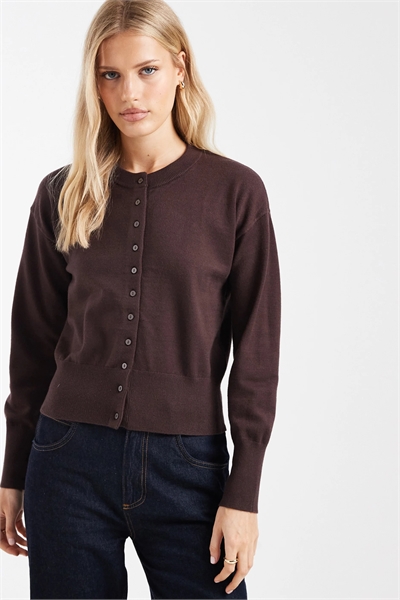 Компактный вязаный кардиган артикул 153687849