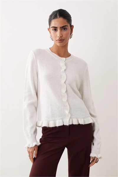 Кардиган с воланами артикул 152323141