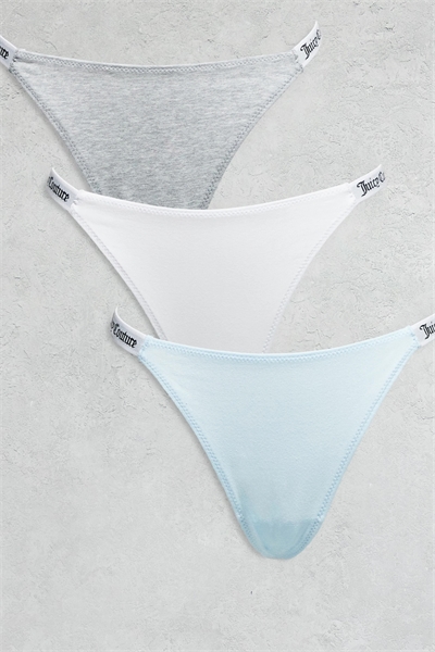 Набор из 3 пар стрингов с логотипом артикул 153280569