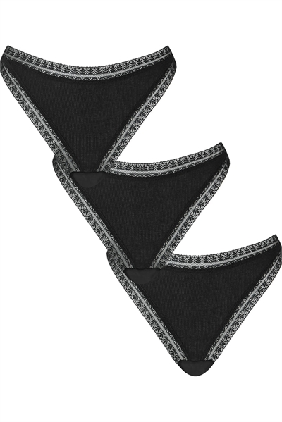 Набор из 3 хлопковых стрингов артикул 153823529