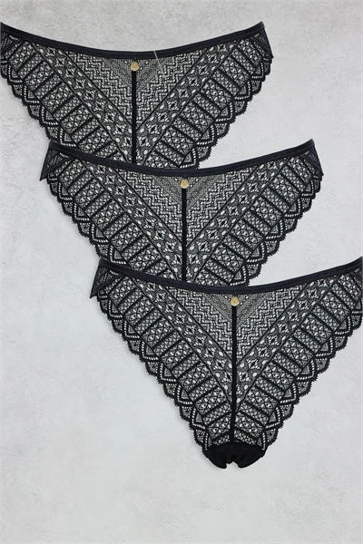 Комплект из 3-х пар трусиков с высоким вырезом артикул 141005970