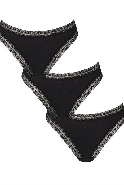 Набор из 3 хлопковых трусиков бразильского кроя артикул 154123302