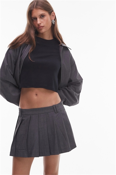 Юбка-шорты из фенхеля с плиссировкой артикул 150228374