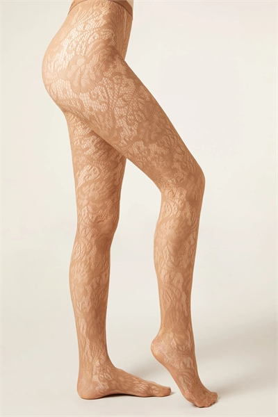 Колготки в клетку с цветочным принтом артикул 155613643