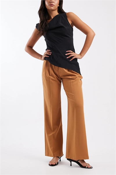 Брюки свободного кроя с расклешенными штанинами артикул 149051448