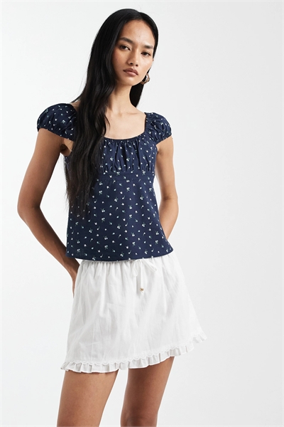 Мини-юбка с низкой талией от Edie артикул 155159733