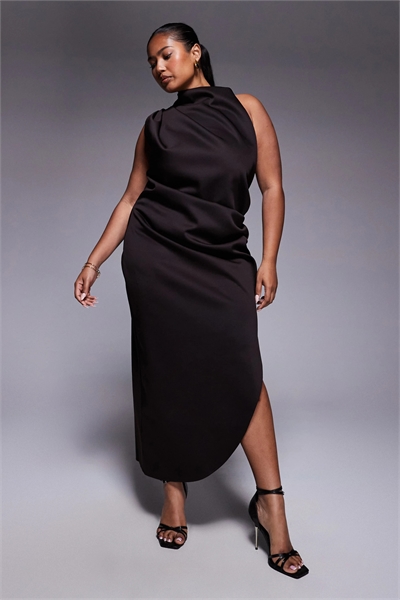 ASOS DESIGN: платье-миди с одним плечом для полных артикул 149145293