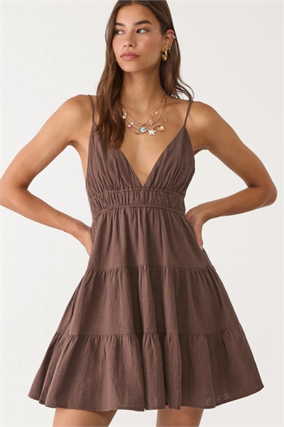 Мини-платье с завязкой на спине артикул 149103716