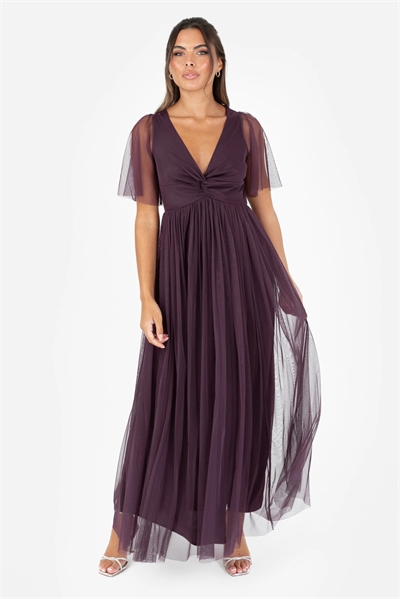 Макси-платье с закрученными деталями артикул 150997018