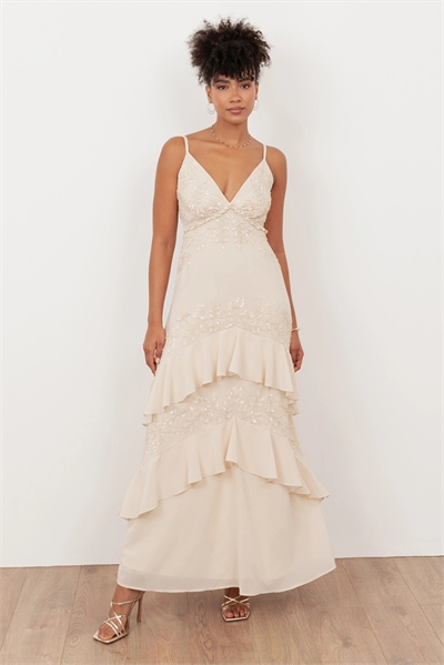 Макси-платье-топ с украшениями артикул 154610558