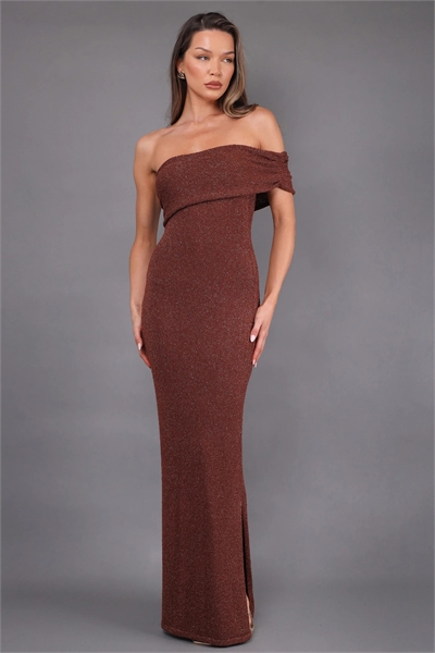 Макси-платье из трикотажа с букле-узором от Nerina артикул 153854030