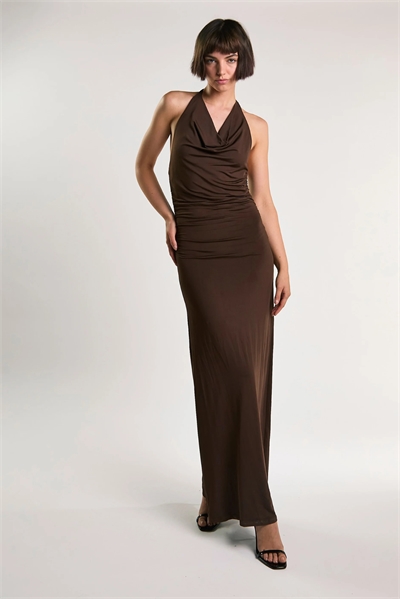 Макси-платье с капюшоном артикул 155286018