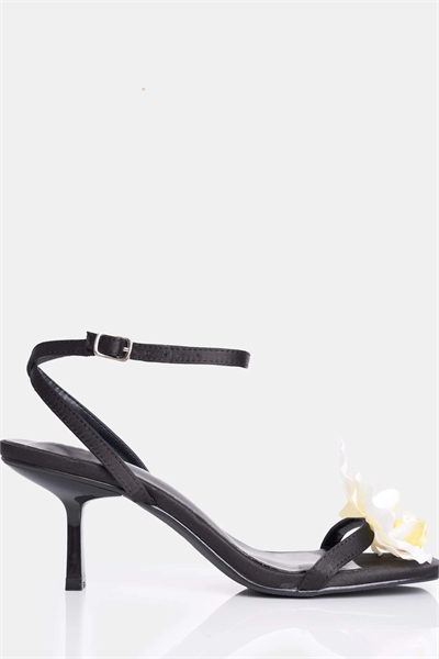 Туфли на шпильке со средней высотой каблука из сатина цвета орхидеи с квадратным носком, модель Nara артикул 146772672