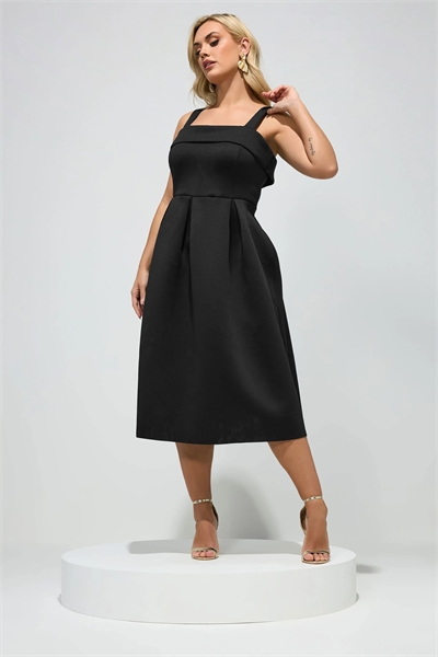 Платье-скатер длиной до колен с квадратным вырезом артикул 156475732