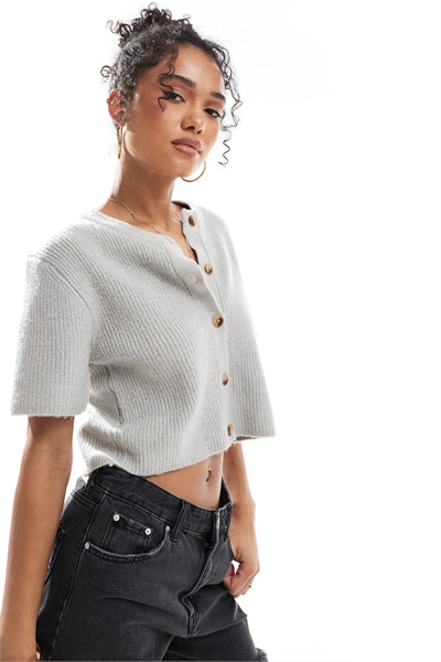 Кардиган с короткими рукавами артикул 141418041