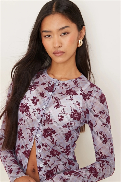 Футболка Kahula с длинным рукавом и лотосовым принтом артикул 150703696