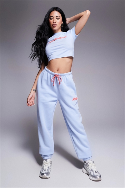 Джоггеры из смешанной хлопковой ткани с принтом в виде пуфов и манжетами co-ord артикул 142720593