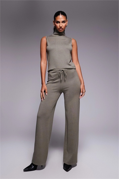 Эксклюзивные брюки из тонкого трикотажа с кулиской co-ord артикул 148708643