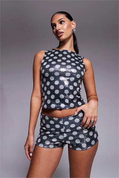 Эксклюзивные шорты с пайетками co-ord артикул 153144031