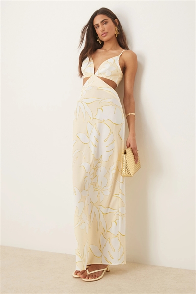 Макси-платье с вырезами артикул 141006378