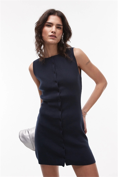 Компактное трикотажное мини-платье артикул 143327239