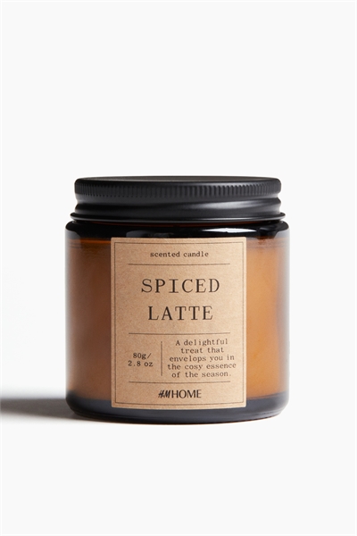 Маленькая ароматическая свеча в стеклянном держателе артикул 1208829016