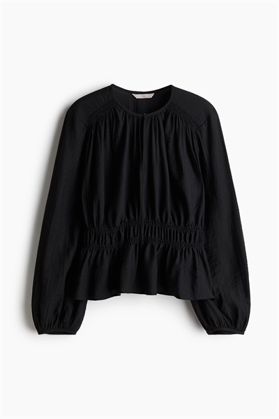 Блузка с декором в виде штопки артикул 1259201001