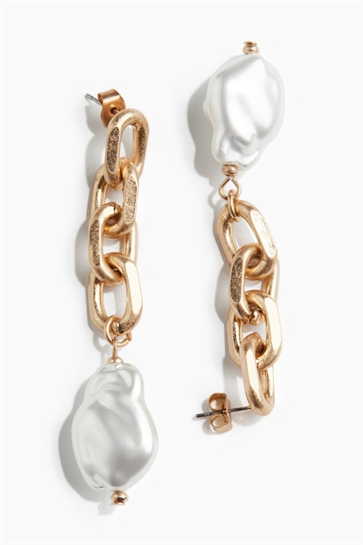 Серьги-подвески с бусинами артикул 1273465001