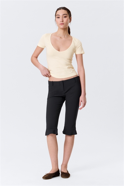 Брюки-капри низкой посадки с зауженным кроем артикул 1320289001