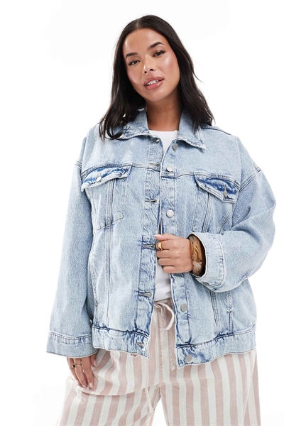 Джинсовая куртка оверсайз Tessa артикул 143296542