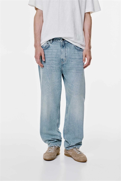 Джинсы-багги артикул 151556699