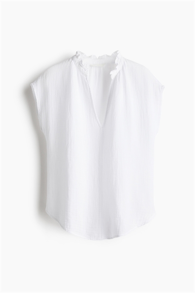 Блузка из хлопкового муслина артикул 1260352001