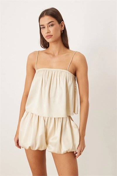 Атласный топ-бюстгальтер из ночного белья артикул 151300616