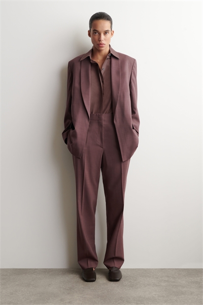 Шерстяные брюки с прямым кроем, сшитые на заказ артикул 1324199001