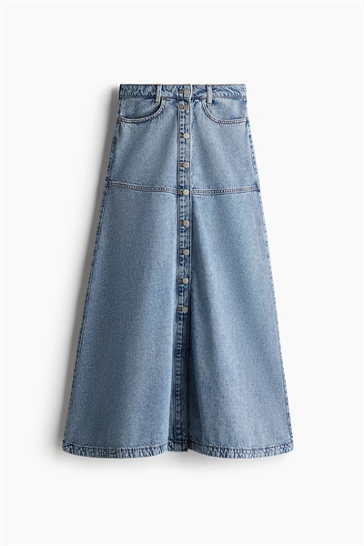 Джинсовая юбка А-линии артикул 1269534001