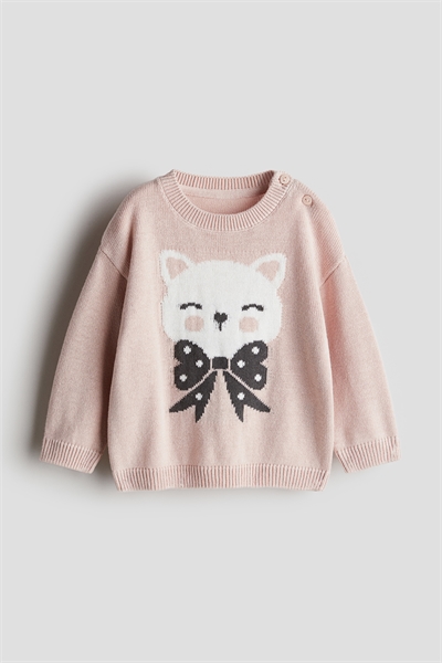 Джемпер с жаккардовой вязкой артикул 1239905001