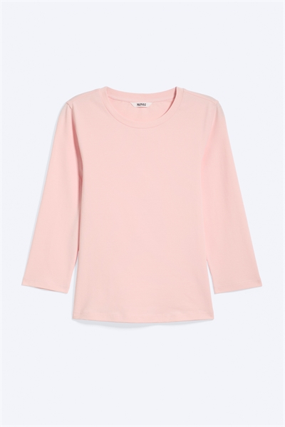 Топ с круглым вырезом и рукавами длиной три четверти артикул 1352270002