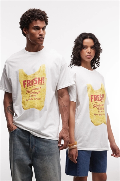 Универсальная футболка с принтом в стиле «Fresh Shopper Bag» артикул 156578258