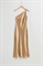 Атласное платье-миди на одно плечо - Фото 12490174