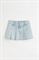 Джинсовая юбка со складками - Фото 12491076