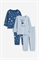 Хлопковая пижама с принтом 2 шт. - Фото 12496436