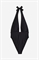 Купальный костюм с завязками на шее и высоким вырезом для ног - Фото 12513511